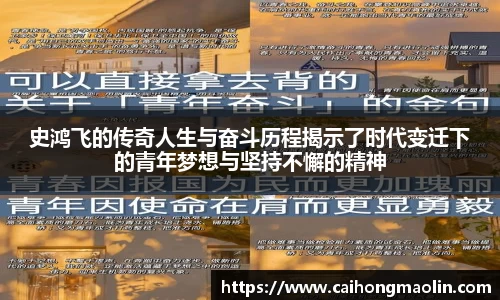 史鸿飞的传奇人生与奋斗历程揭示了时代变迁下的青年梦想与坚持不懈的精神